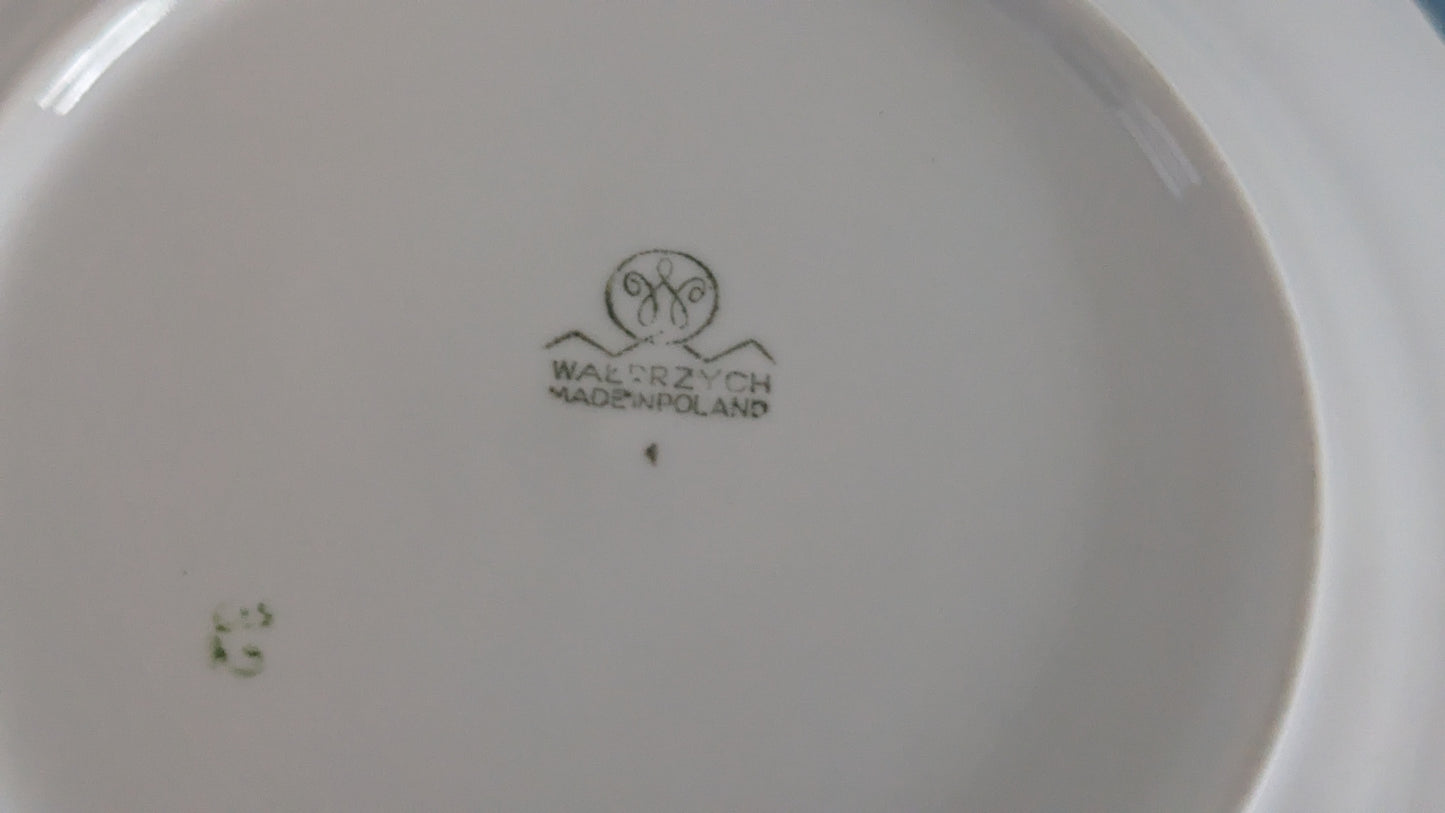 Wałbrzych - Ruusukuvioinen Leipälautanen / Leivoslautanen (12kpl)