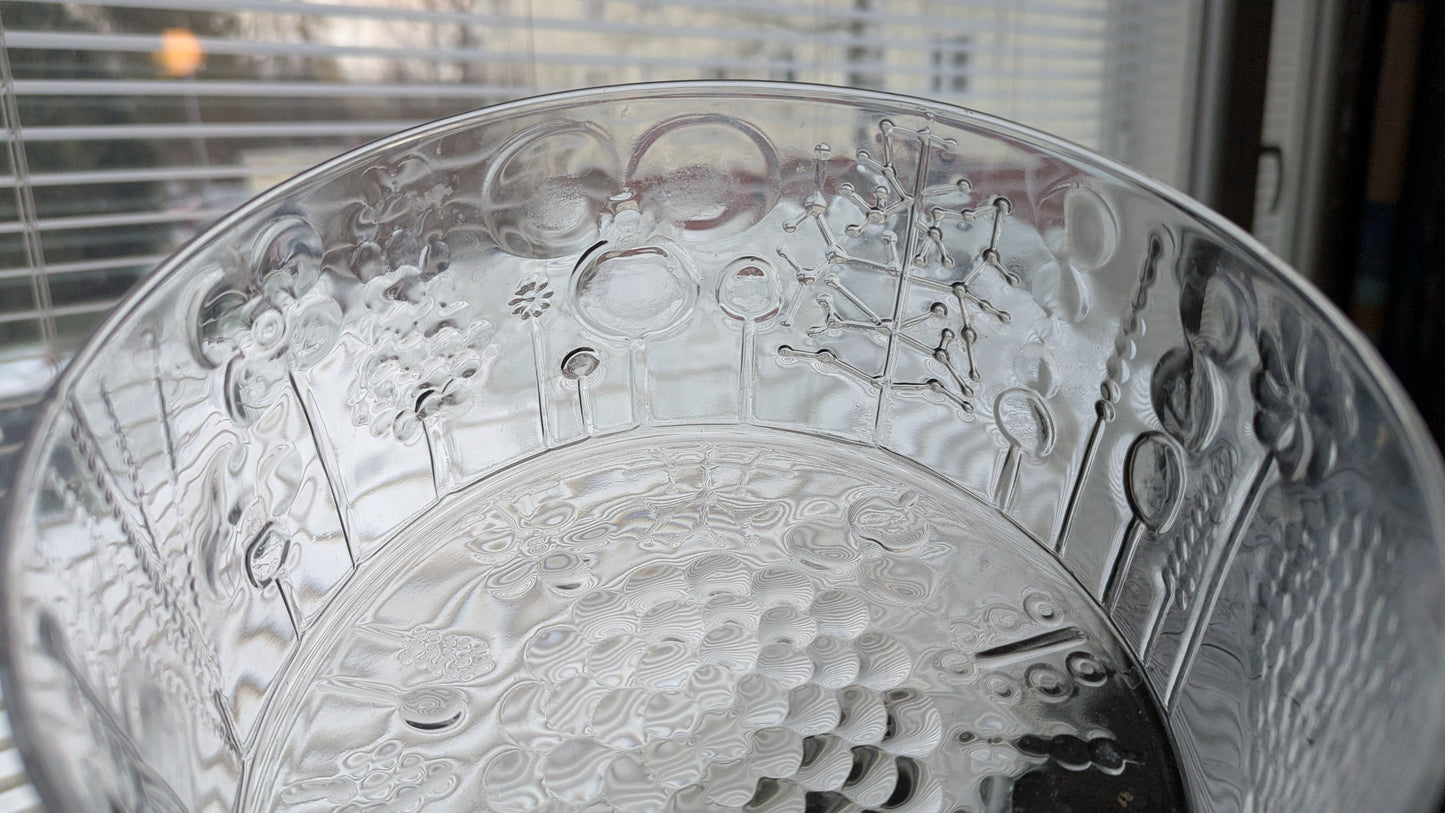 Nuutajärvi / Iittala - Flora Malja / Tarjoilukulho (1966-1991, Oiva Toikka)