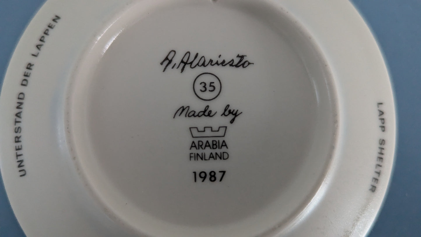 Arabia - Lappalaisen Laavu Seinälautanen (Andreas Alariesto)