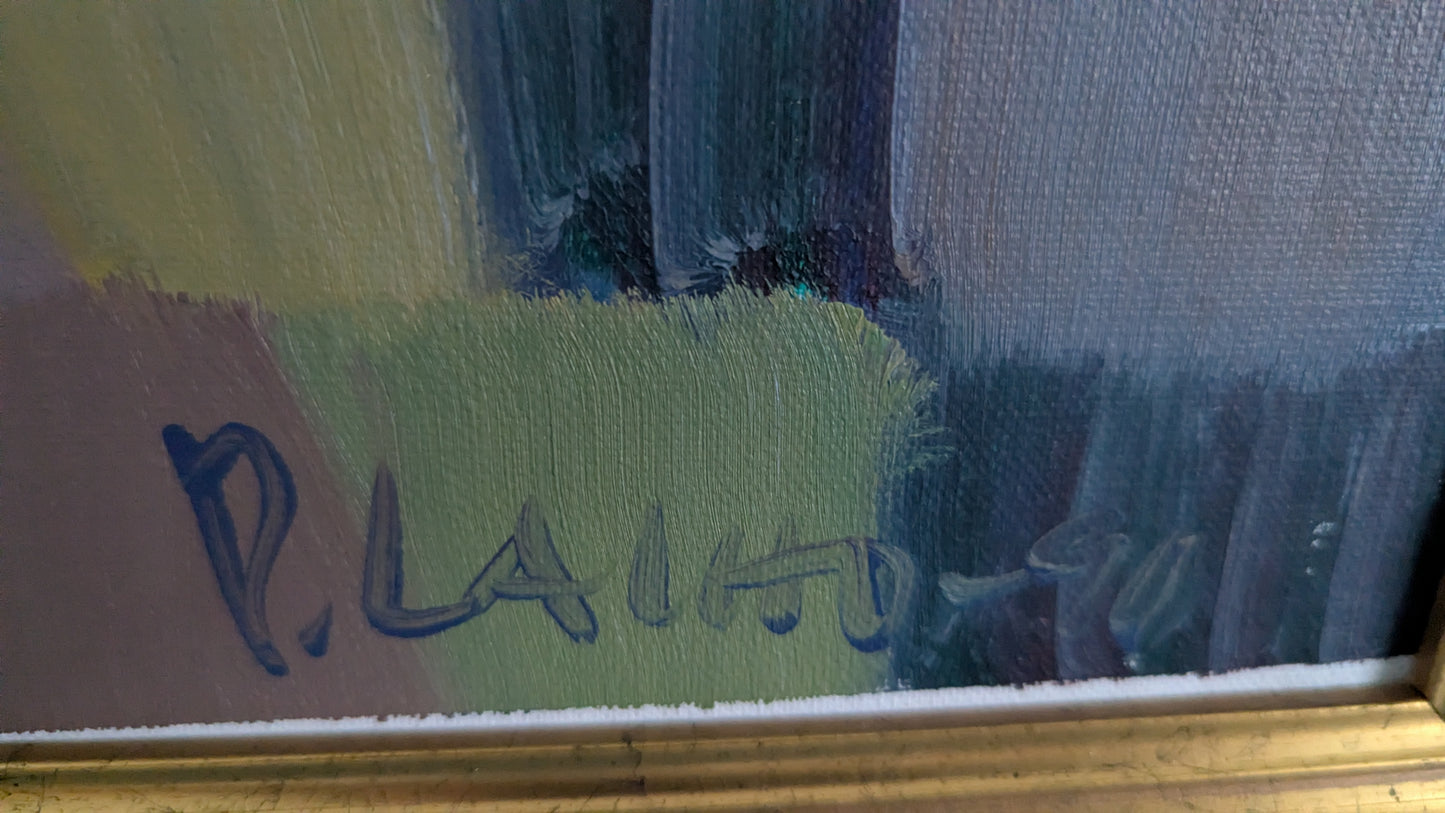 Pekka Laiho - Signeerattu Öljyvärimaalaus (1990)