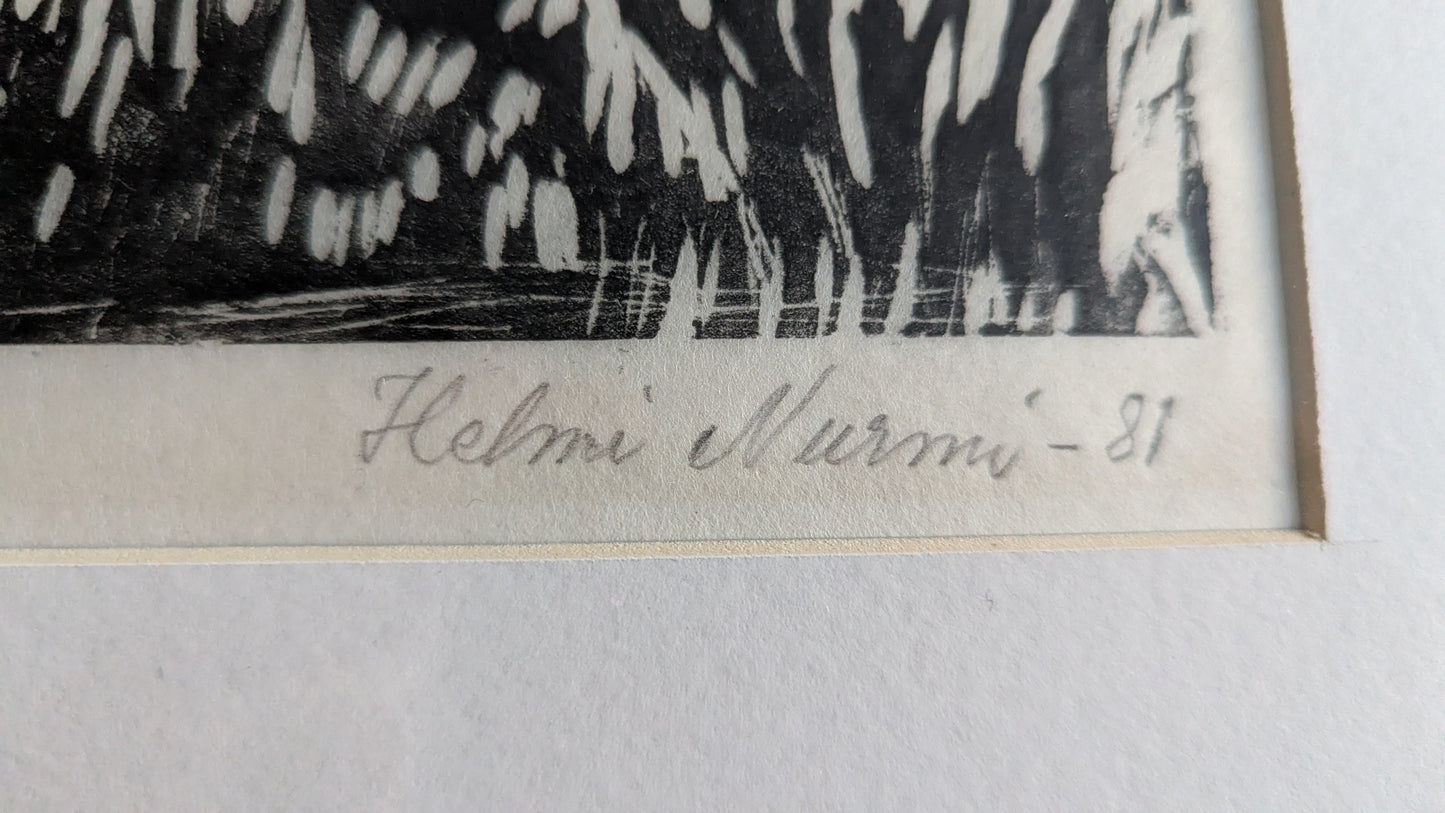 Helmi Nurmi - Signeerattu Puupiirros (1981)