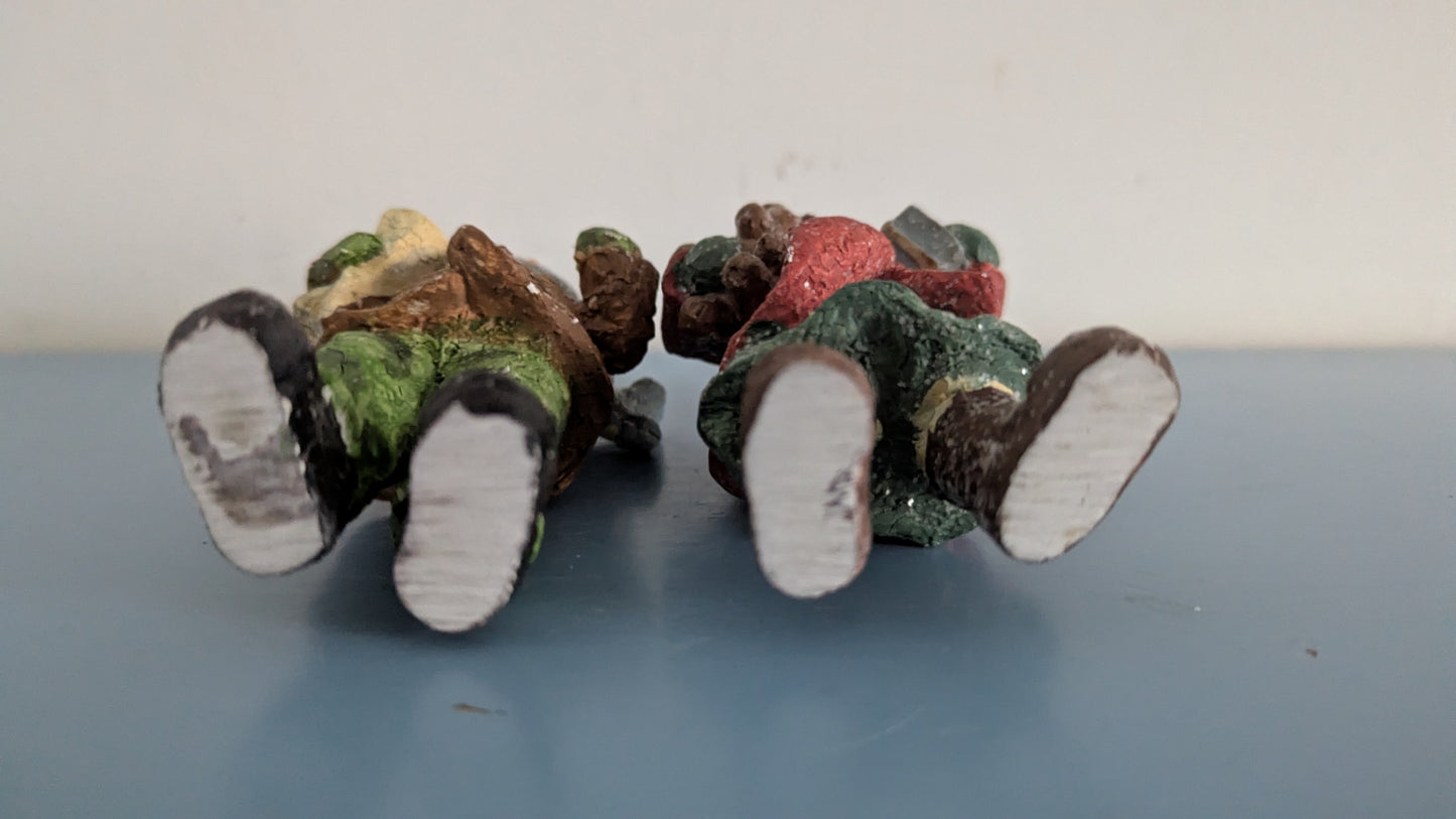 Jouluiset Tyttö ja Poika Figuurit