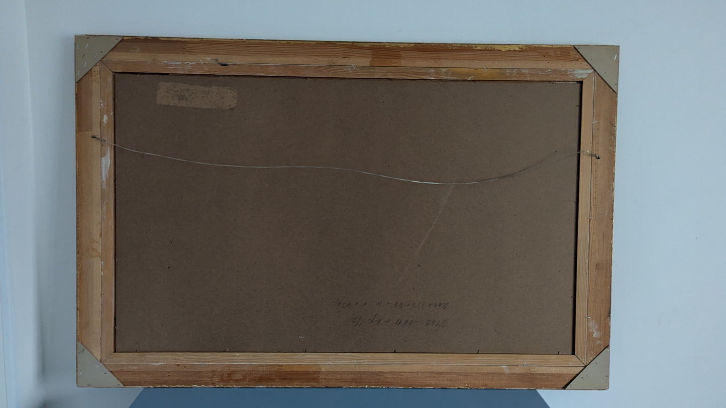 Signeerattu Metsästysaiheinen Öljyvärimaalaus