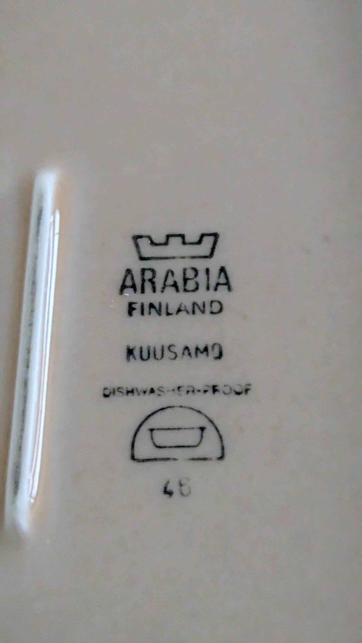 Arabia Kuusamo Paistivati / Uunivuoka (1982-1988, Göran Bäck)