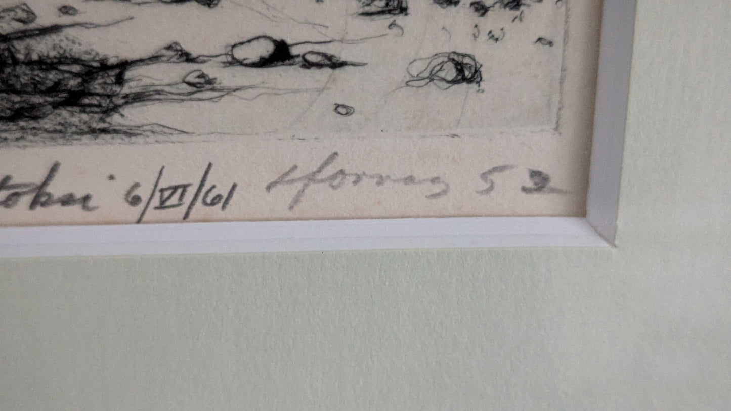 Signeerattu Grafiikka Vuodelta 1952