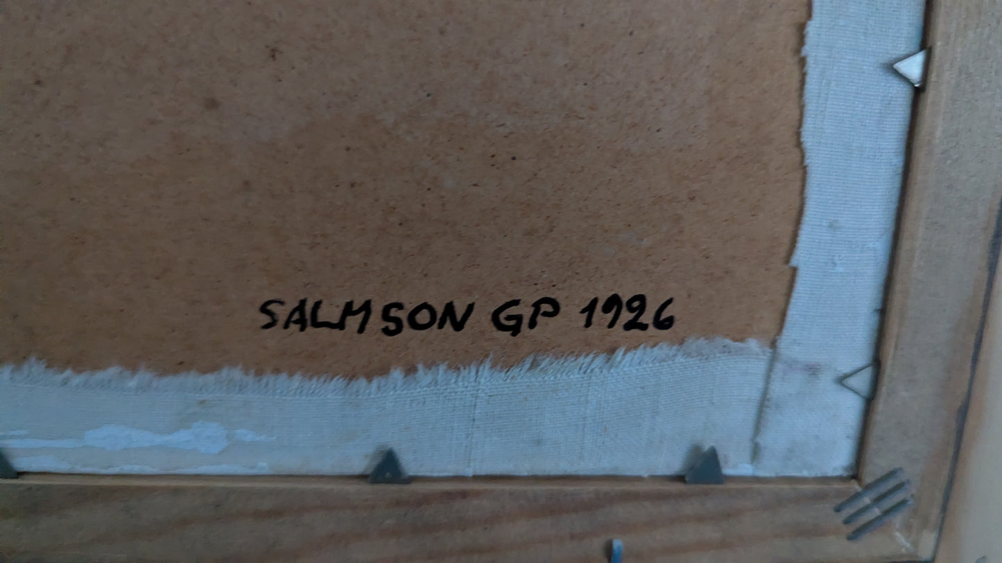 Veikko Siren - Salmson GP 1926 (Signeerattu Öljyvärimaalaus)