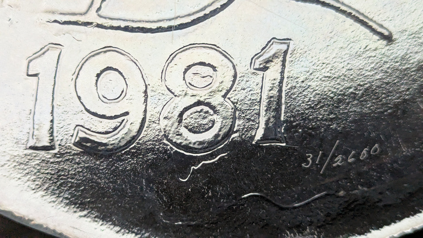 Humppila Lumiukko 1981 Numeroitu 31/2600 Vuosilautanen / Joululautanen