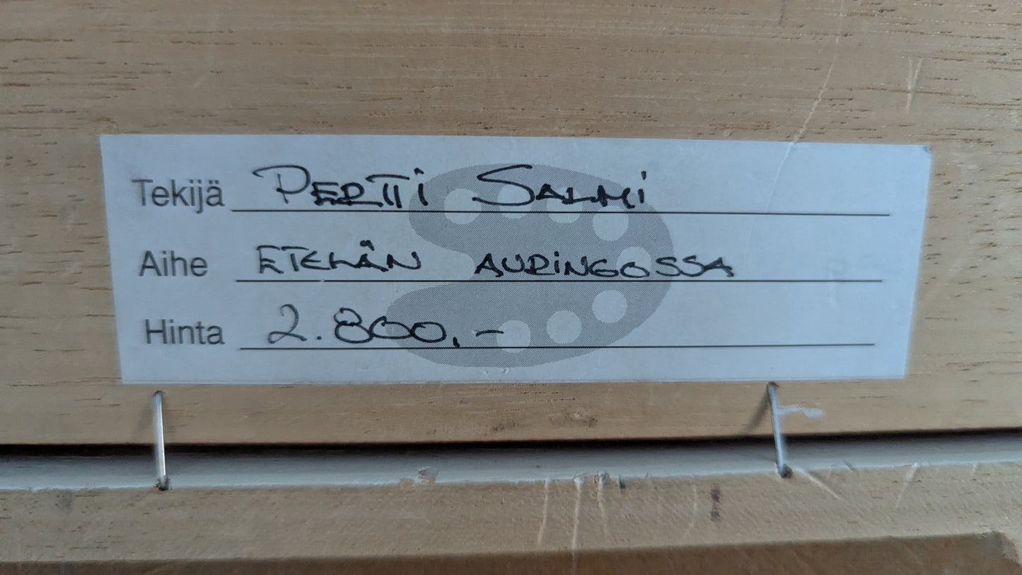 Pertti Salmi - Etelän Auringossa (Signeerattu Pastellimaalaus 2001)