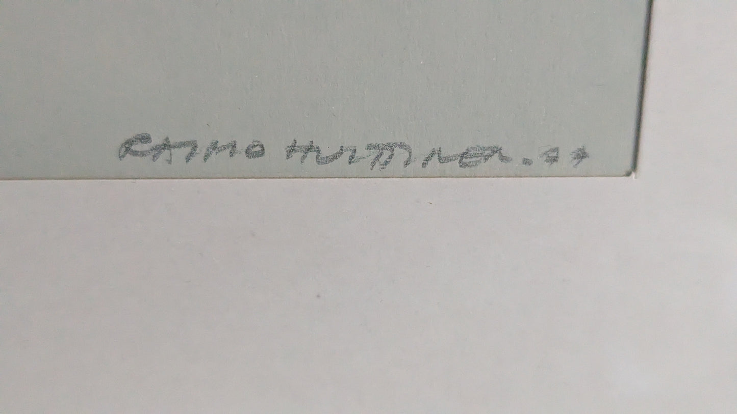 Raimo Huittinen - Porin Kaupungintalo (Signeerattu Grafiikka 1977)