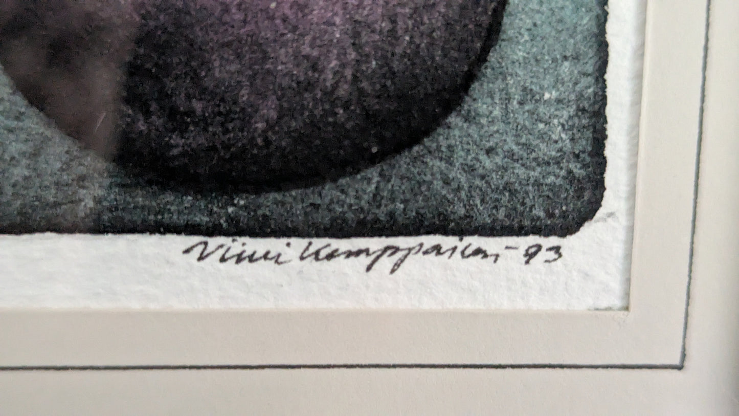 Viivi Kemppainen - Omena (Signeerattu Grafiikka 1993)