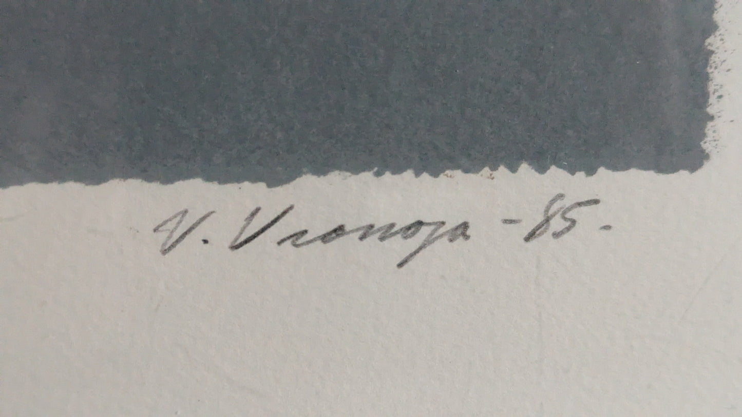 Veikko Vionoja - Signeerattu Litografia (10/100, 1985)