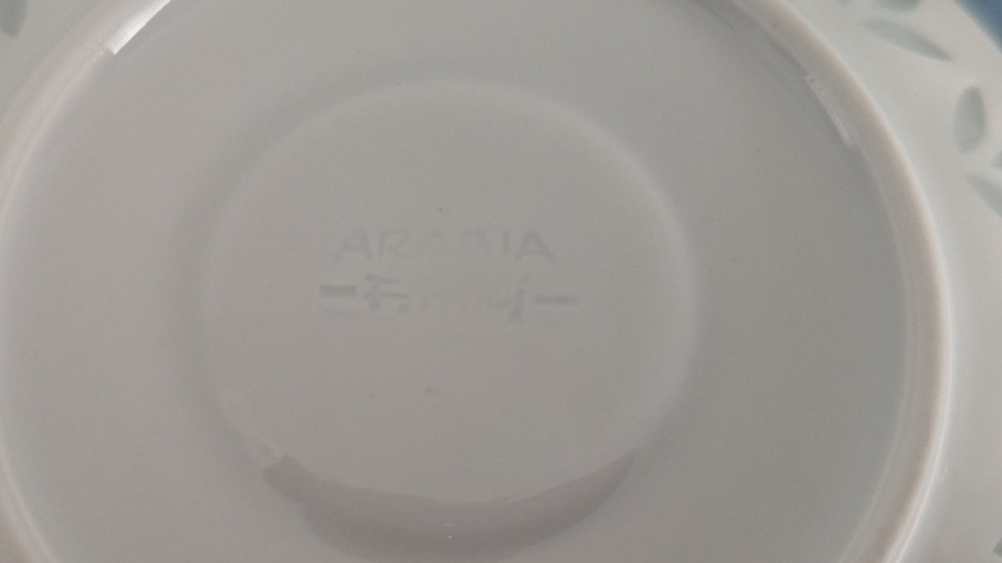 Arabia Lehti Riisiposliini Mokka-astiasto 13-Hengelle (26-osainen)