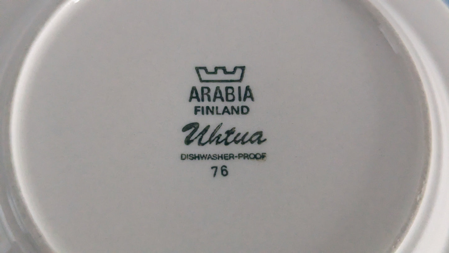 Arabia Uhtua Leipälautanen / Leivoslautanen (6-osaa, 1982-1999, Inkeri Leivo)