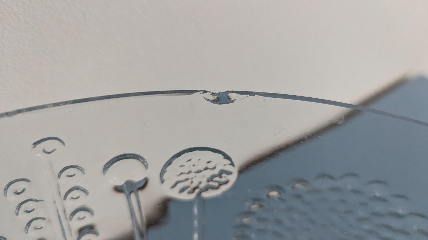 Nuutajärvi / Iittala - Flora Malja / Tarjoilukulho (ISO, 1966-1991, Oiva Toikka)