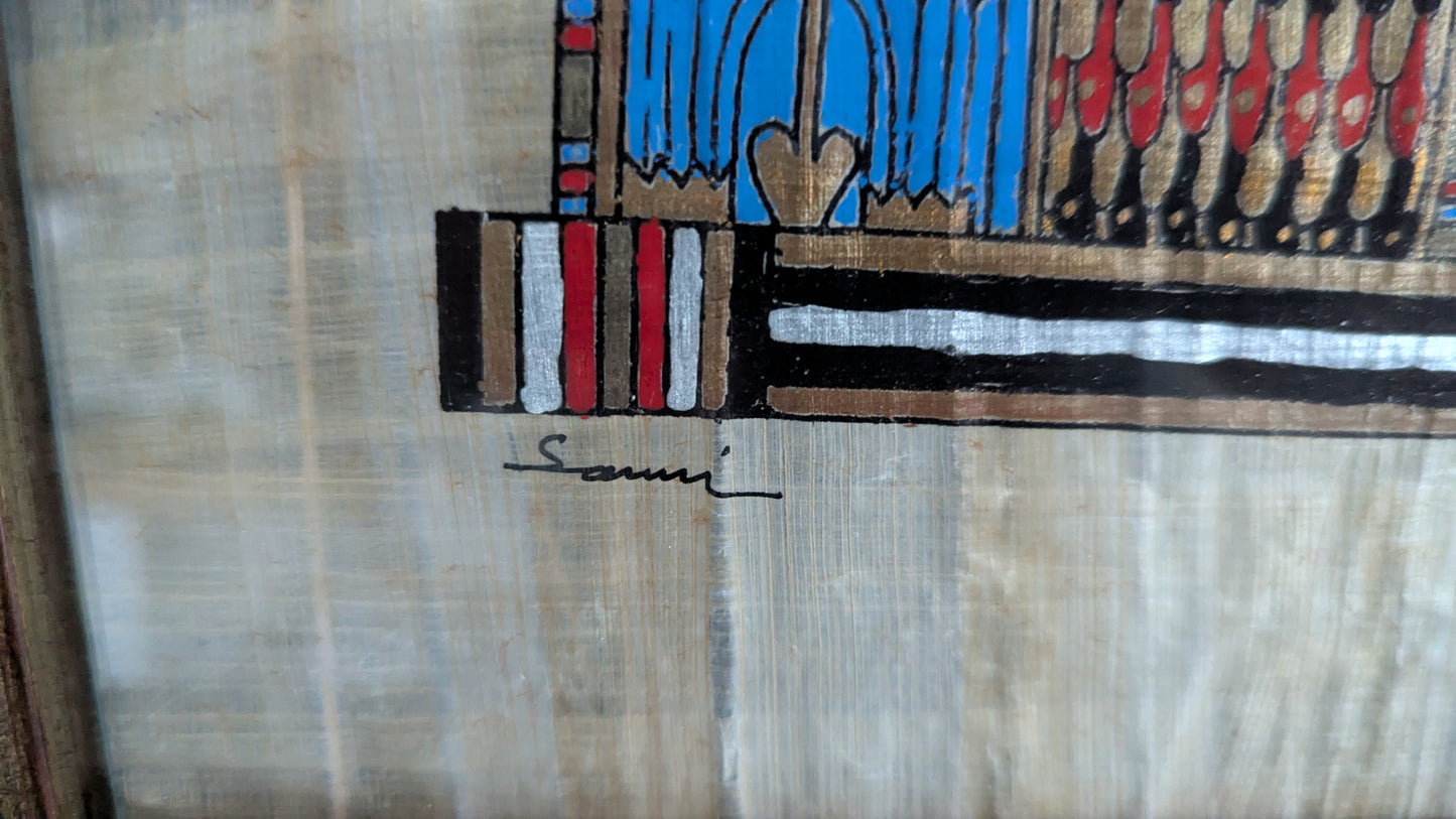 Signeerattu Egyptiläinen Papyrukselle Tehty Teos