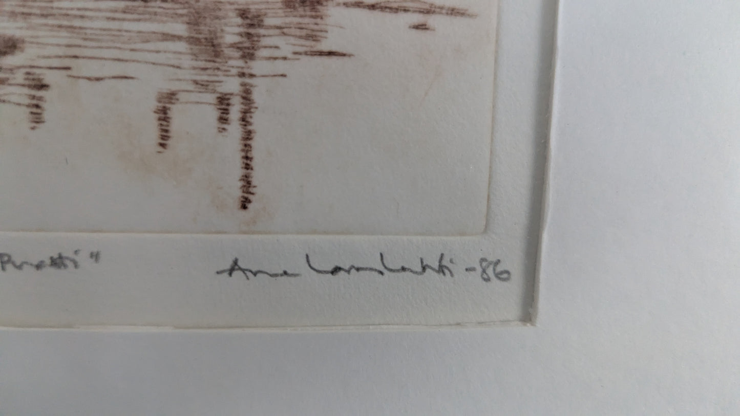 Anne Lauslahti - Piraatti (Signeerattu Grafiikka 1986)