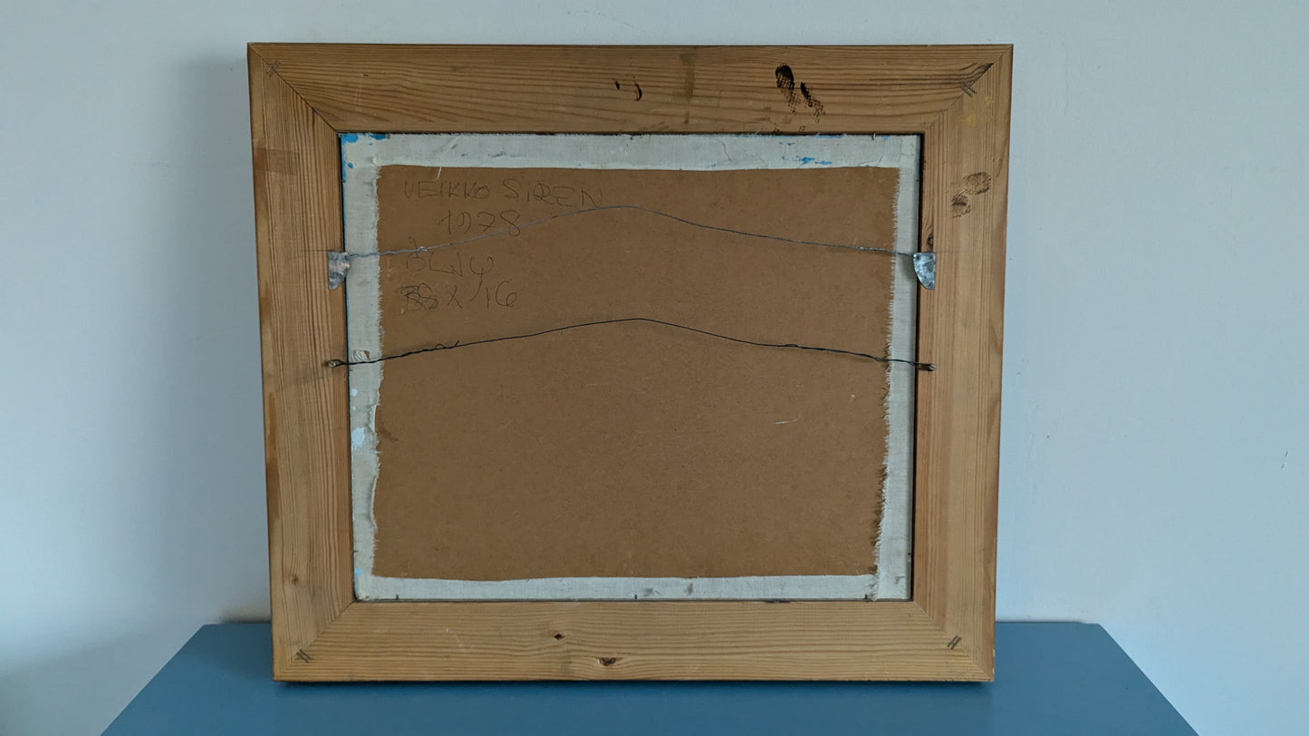 Veikko Siren - Signeerattu Öljyvärimaalaus (1978)