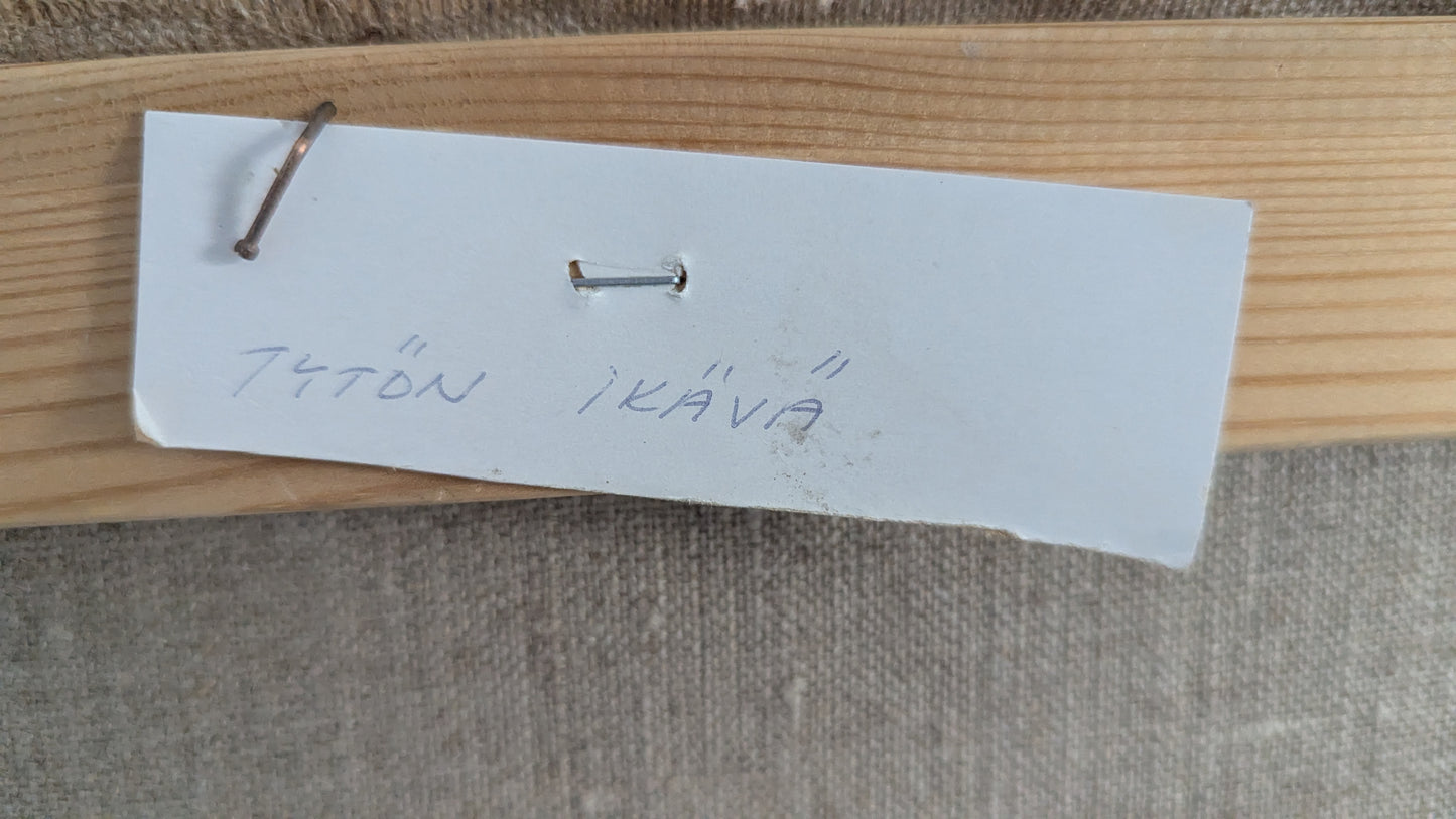 Anita Backlund - Tytön Ikävä (Signeerattu Öljyvärimaalaus 1988)