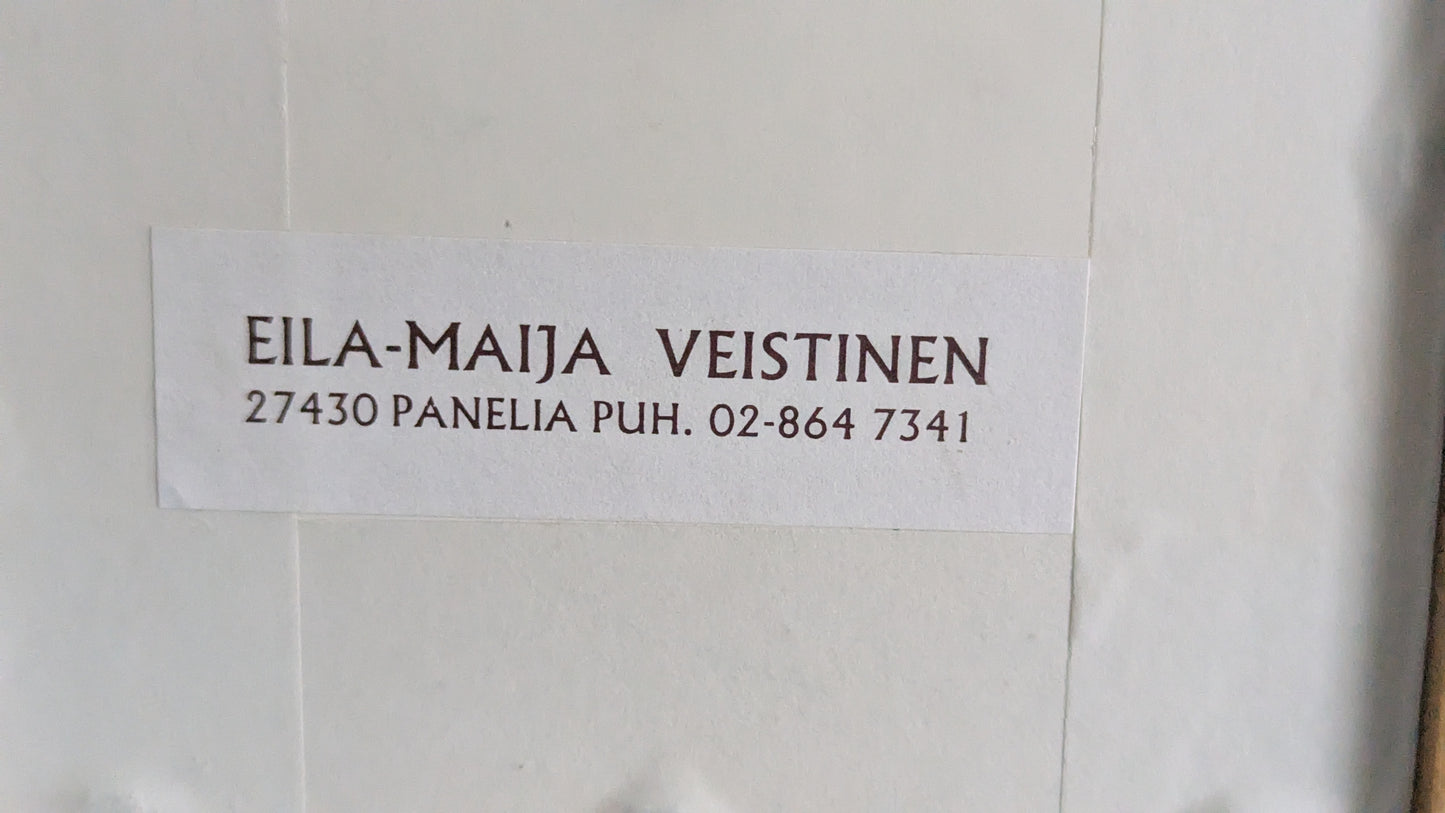 Eila-Maija Veistinen - Omena (Signeerattu Tussityö 2000)