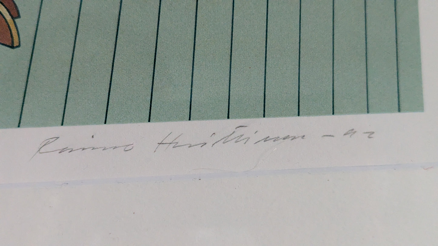 Raimo Huittinen - Silkkiperhonen (Signeerattu Grafiikka 1992)