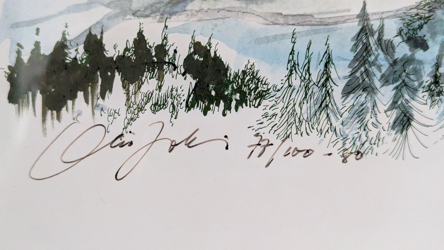 Olli Joki - Signeerattu Numeroitu Grafiikka (77/100, 1980)