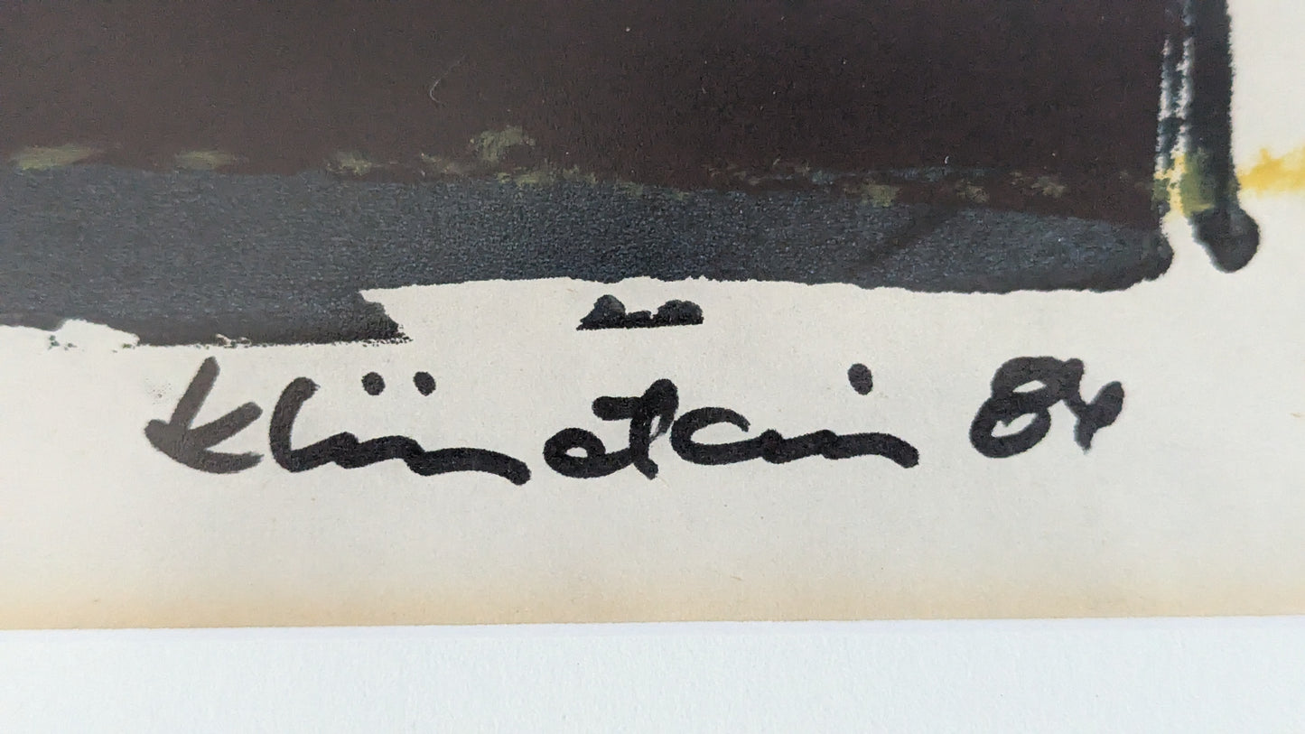 Keijo Liimatainen - Signeerattu Sekatekniikkatyö (1984)