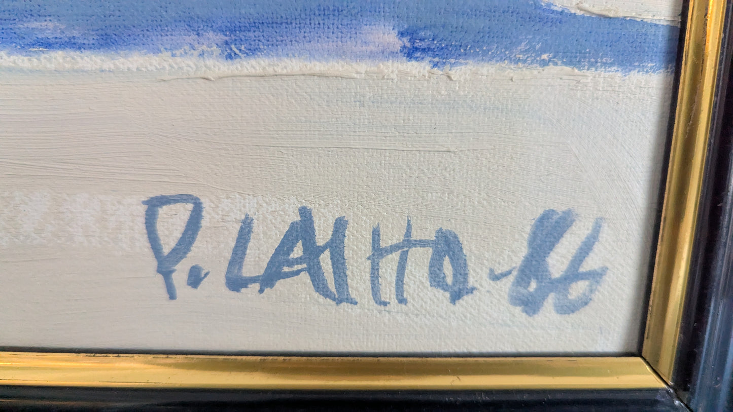Pekka Laiho - Signeerattu Öljyvärimaalaus (1986)