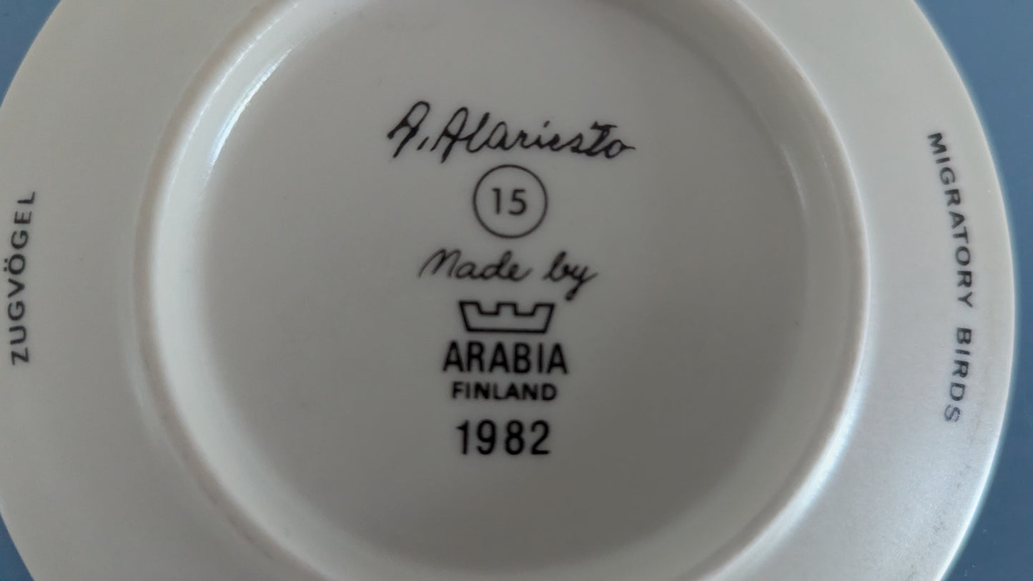 Arabia - Muuttolinnut Seinälautanen (1982, Andreas Alariesto)