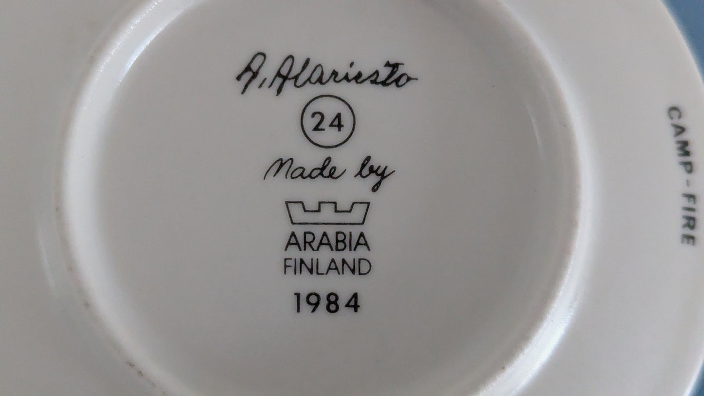Arabia - Rakovalkealla Seinälautanen (1984, Andreas Alariesto)