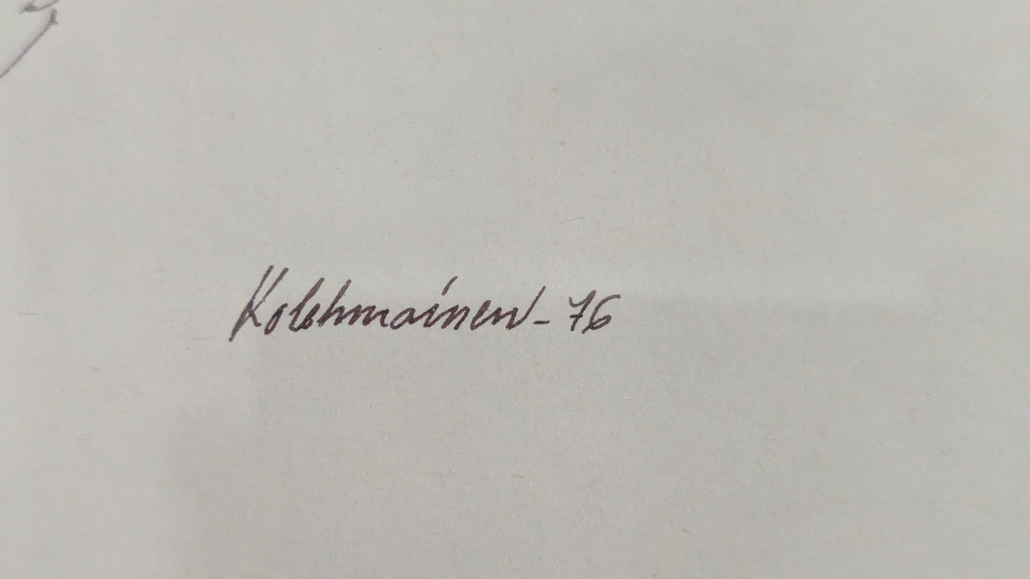 Pertti Kolehmainen - Minun Vain (Signeerattu Tussityö 1976)