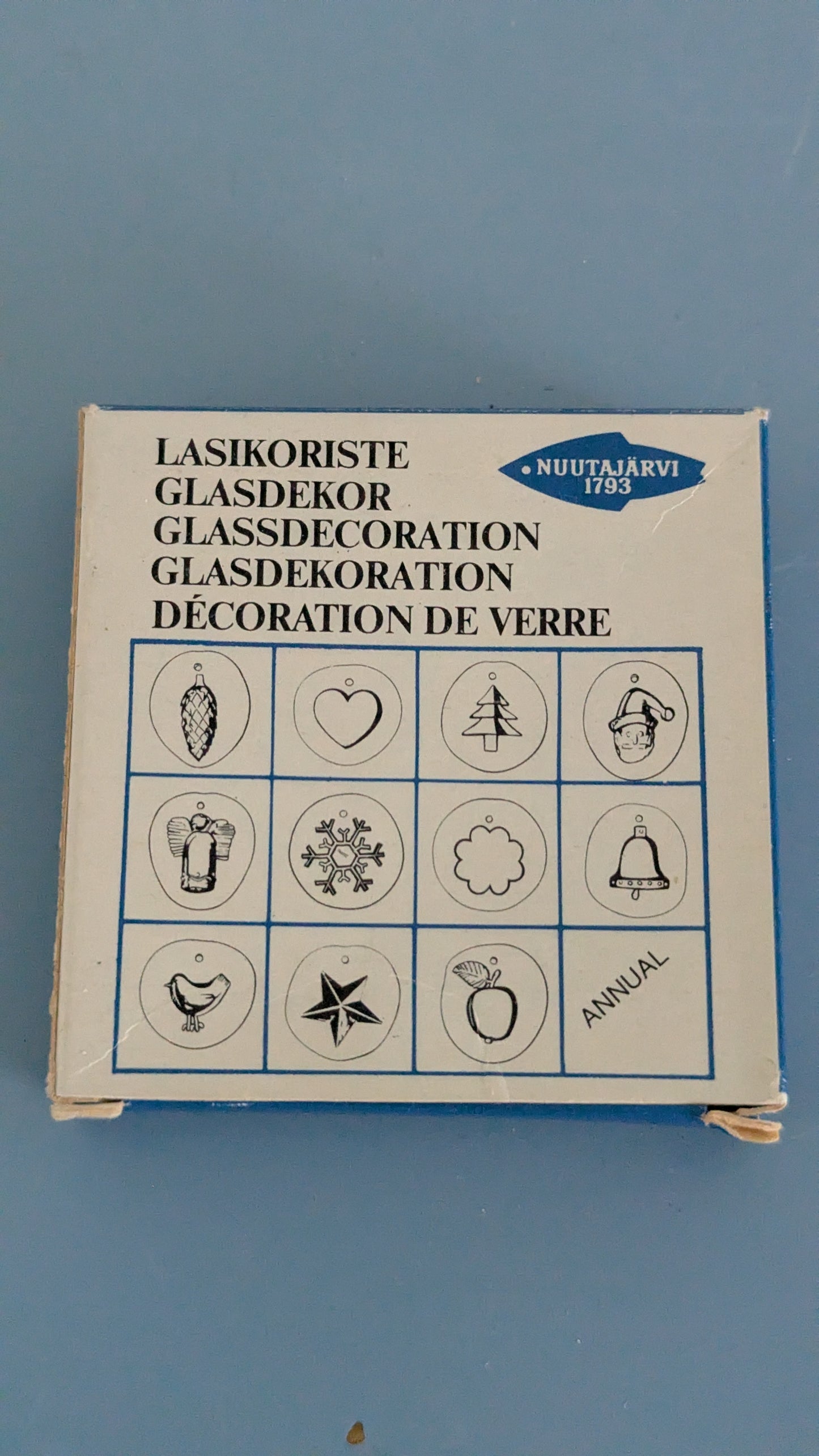 Nuutajärvi - Joulupukki Lasikoriste (1977, Kerttu Nurminen, Alk. Pakkauksessa)