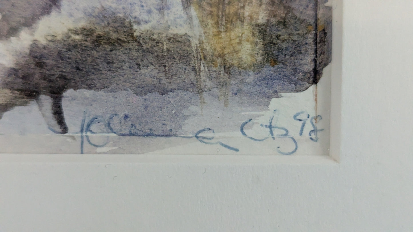 Signeerattu Akvarellimaalaus (1998)