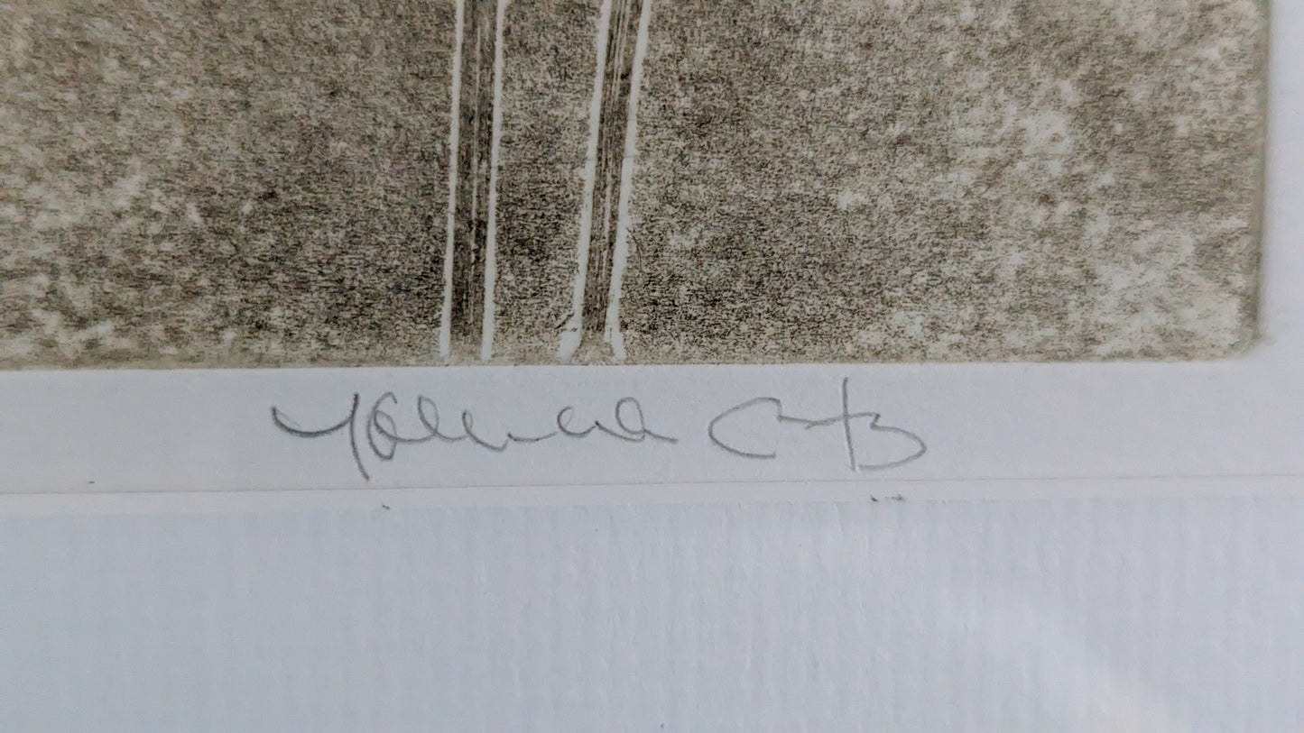 Johanna Cedercreutz - Signeerattu Monotypia