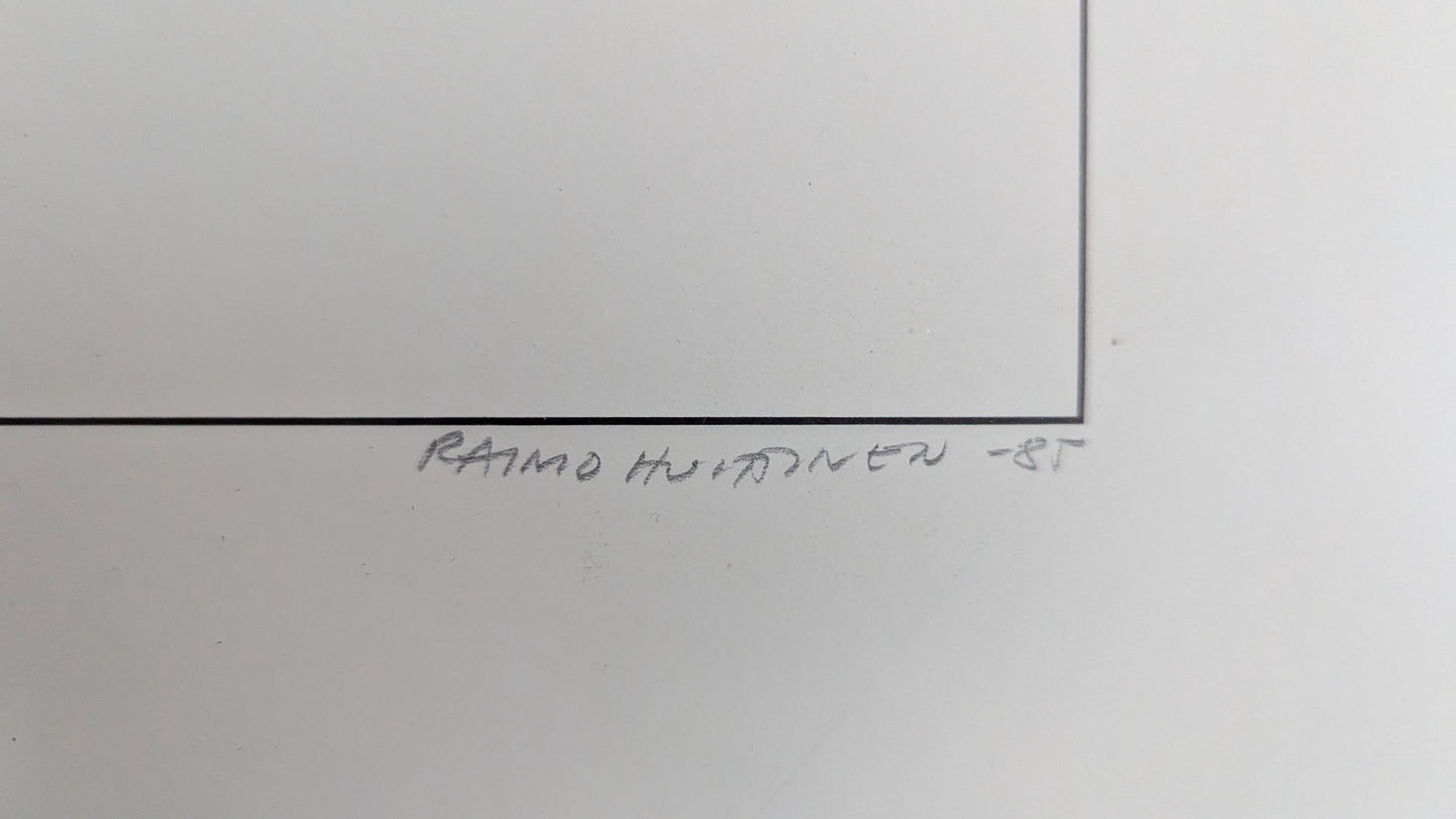 Raimo Huittinen - Satakunnan Museo (Signeerattu Grafiikka 1985)