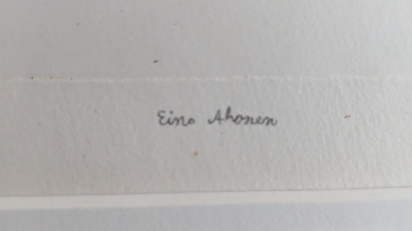 Eino Ahonen - Signeerattu ja Numeroitu Etsaus (4/4)