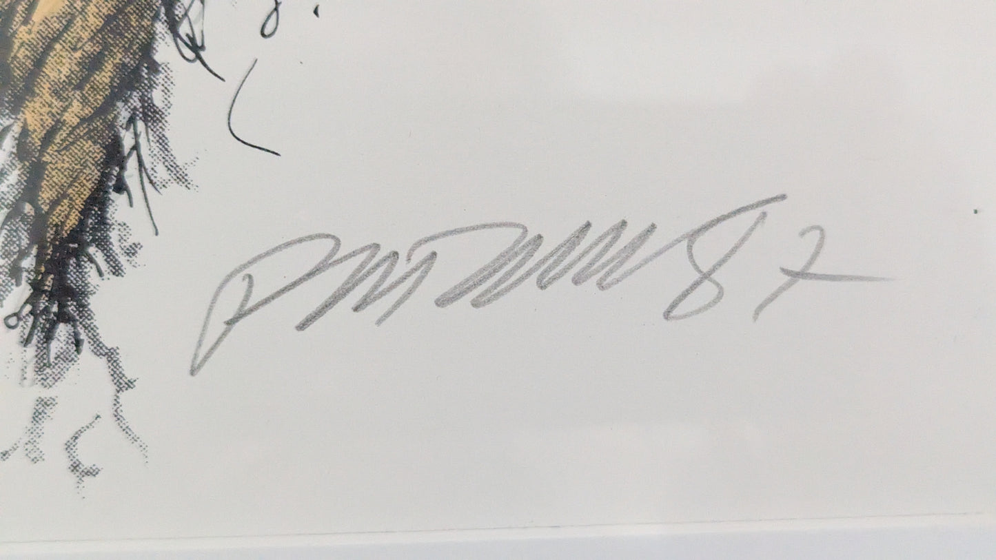 Raimo Kanerva - Jouluporkkana (Signeerattu Grafiikka 1987)