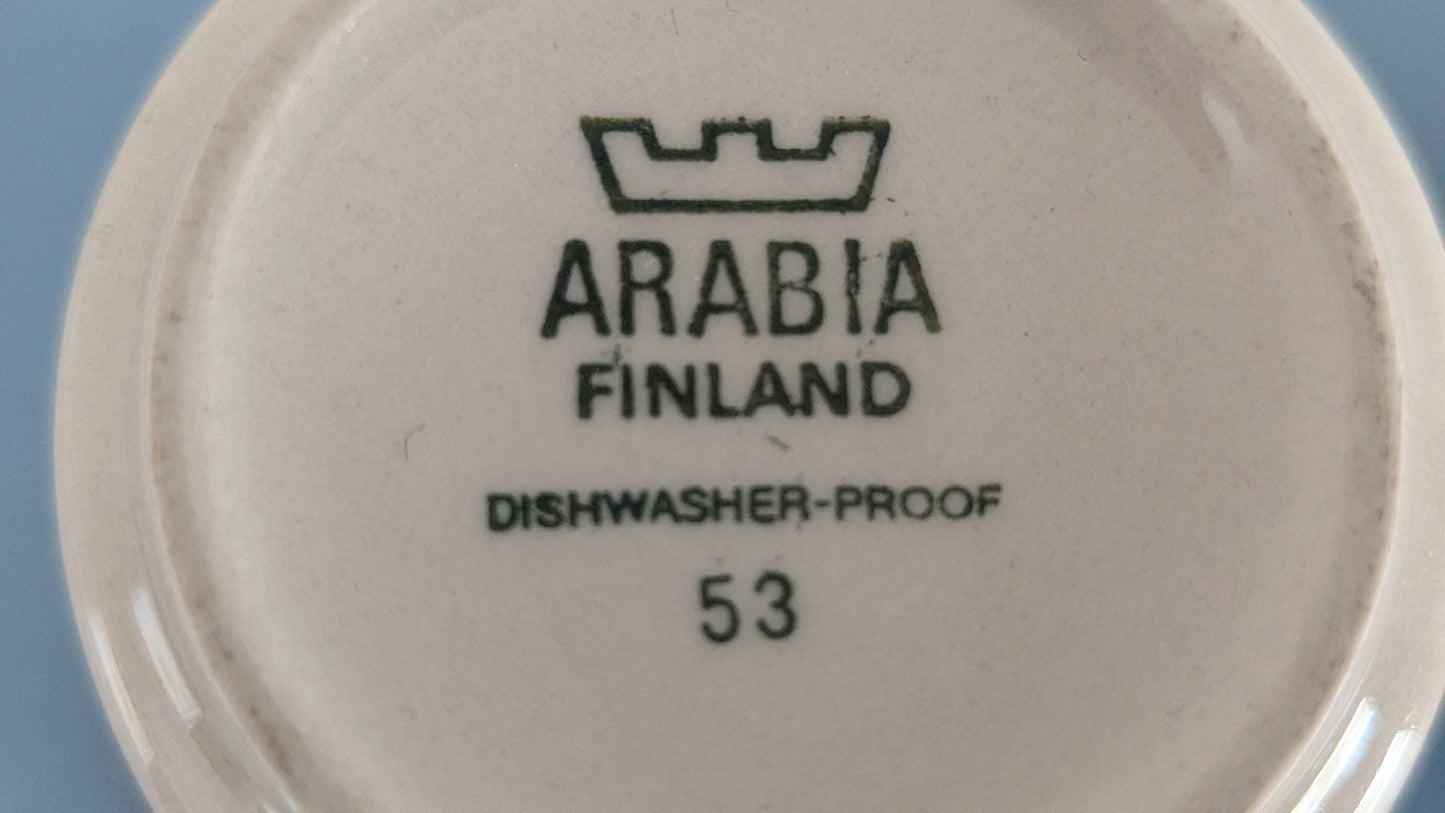 Arabia Pirtti Sokerikko ja Kermakko (1971-1986, Raija Uosikkinen)
