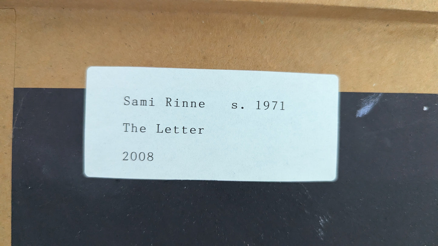 Sami Rinne - Kirje (Signeerattu Akryylimaalaus 2008)