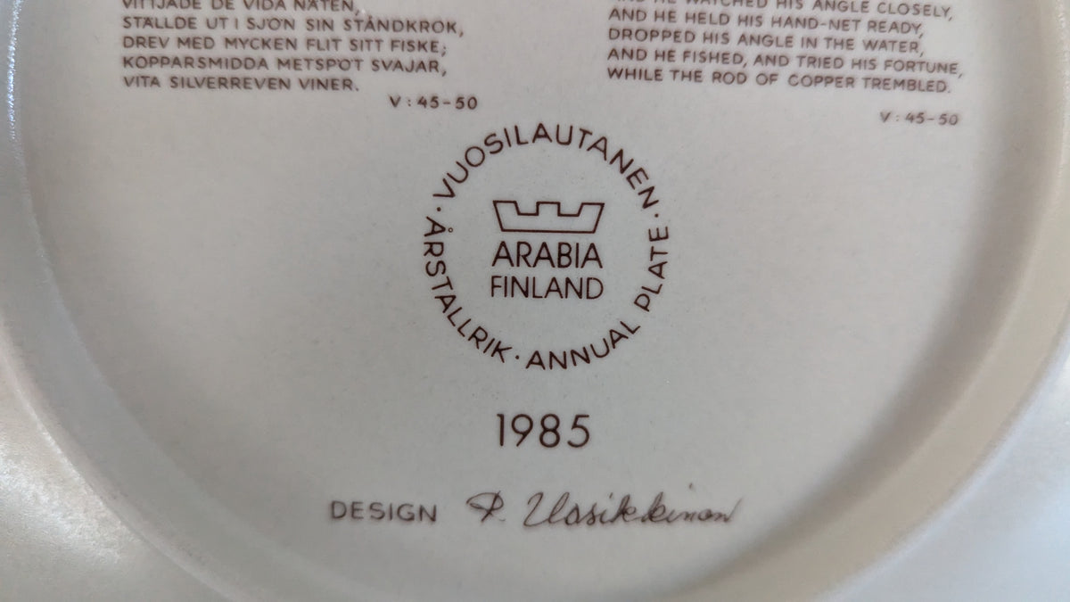 Arabia Kalevala Vuosilautanen 1985 (Raija Uosikkinen)