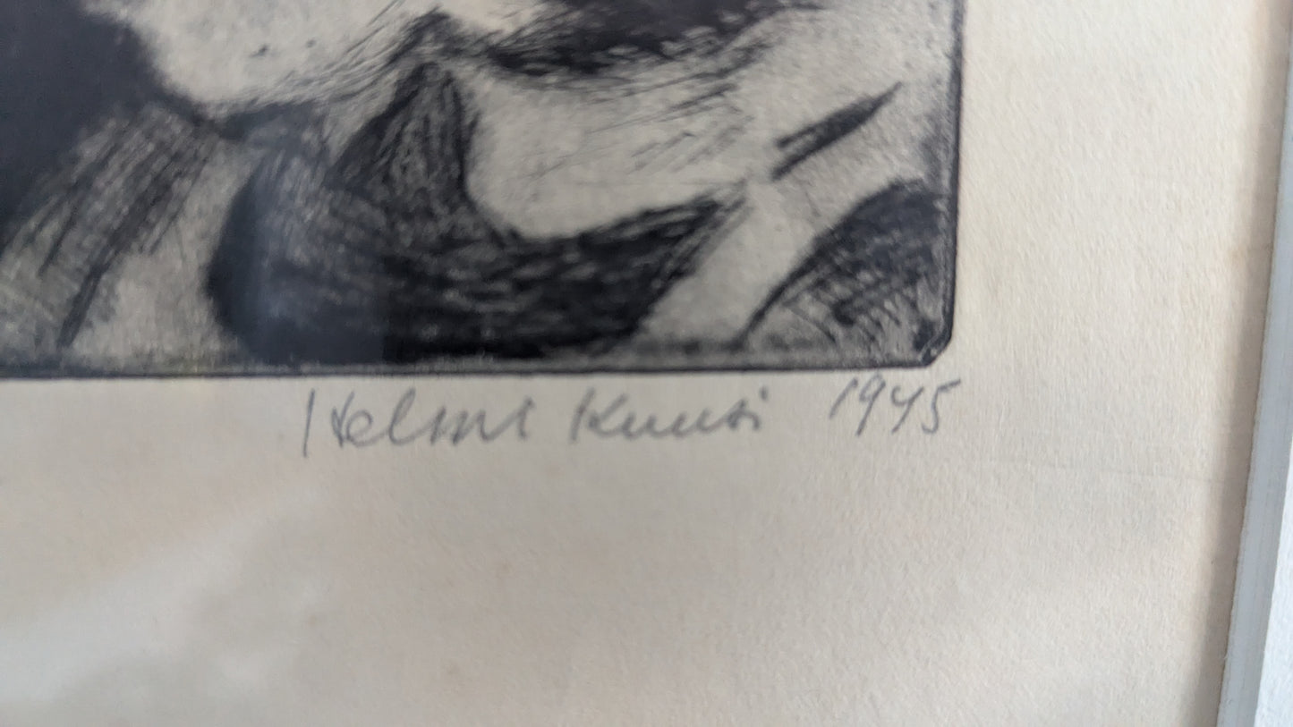 Helmi Kuusi - Signeerattu Etsaus (1945)