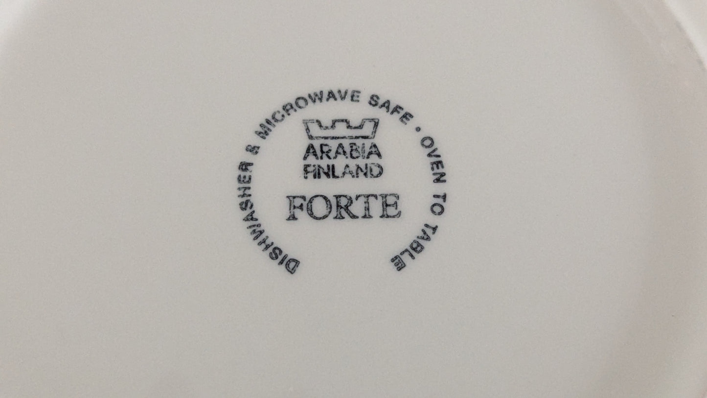Arabia Forte Siniraita Keittolautanen (10kpl, 1985-1991, Jussi Ahola)