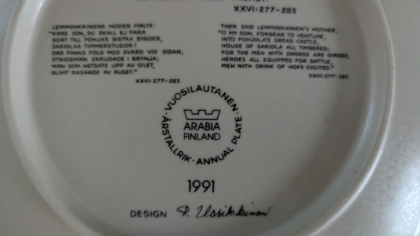 Arabia Kalevala Vuosilautanen 1991 (Raija Uosikkinen)