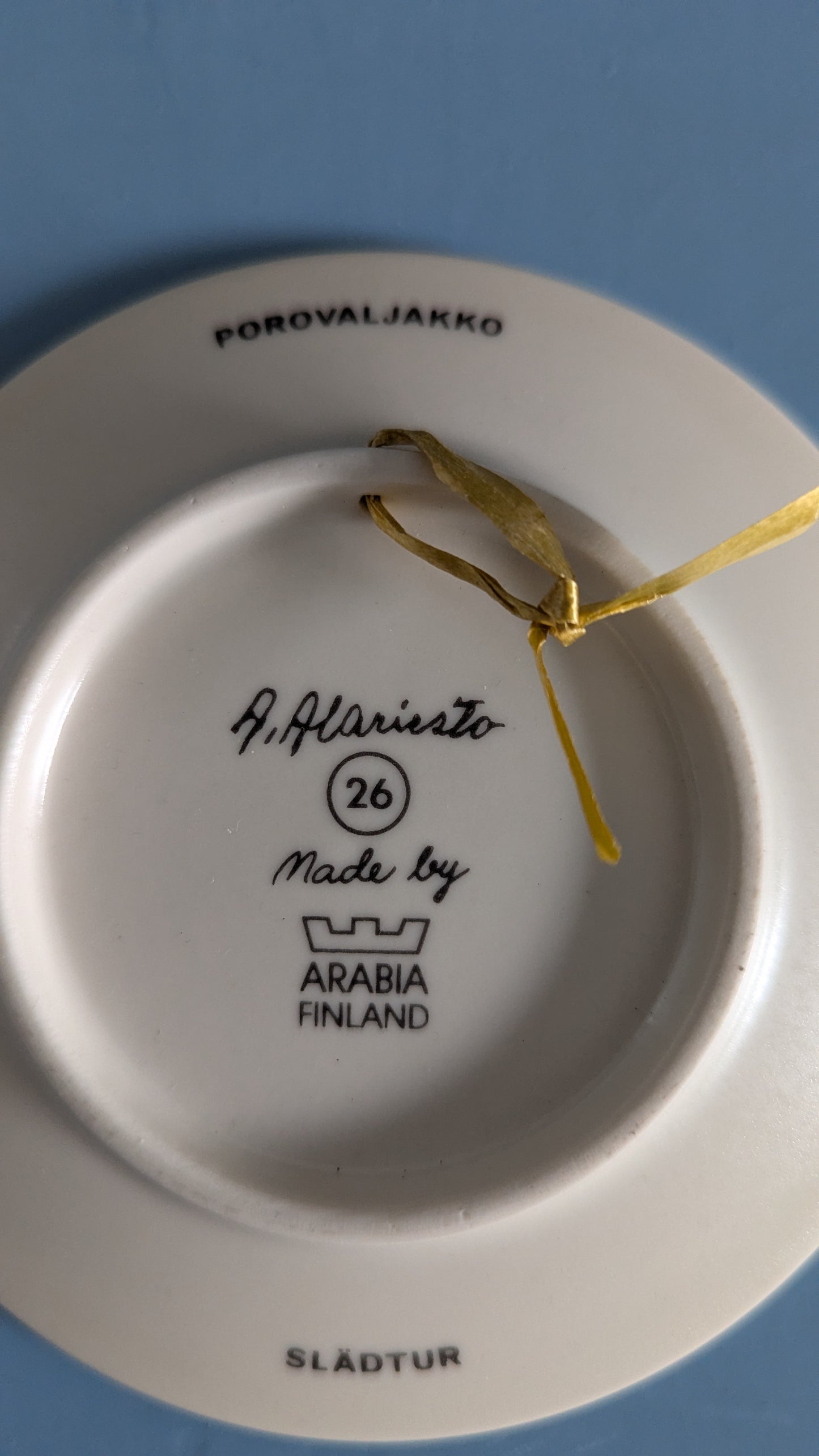 Arabia - Porovaljakko Seinälautanen (1985, Andreas Alariesto)