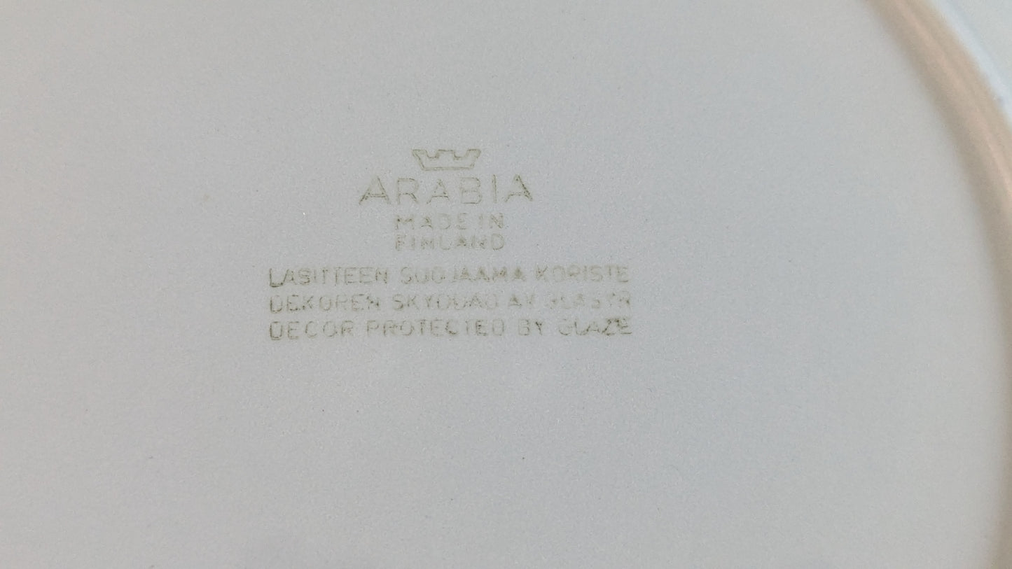 Arabia Helmi Ruokalautanen (1950-1960-luku, Raija Uosikkinen)