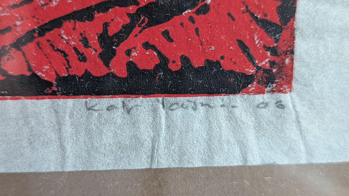 Ullakaija Vaismaa - Kettutyttö (Koevedos, Signeerattu Väripuupiirros 2006)