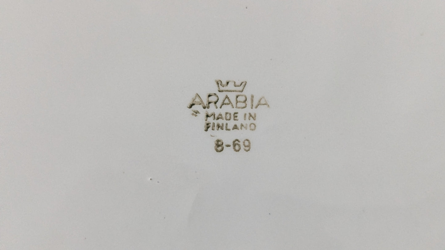 Arabia E-Mallin Soikea Tarjoiluvati / Vati (1968-1971)