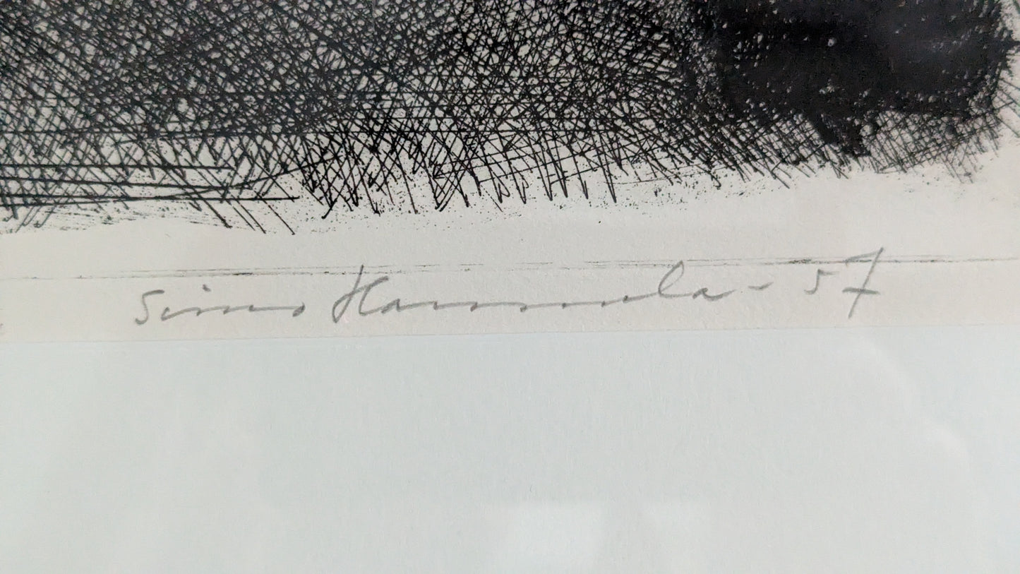 Simo Hannula - Signeerattu Grafiikka (1957)