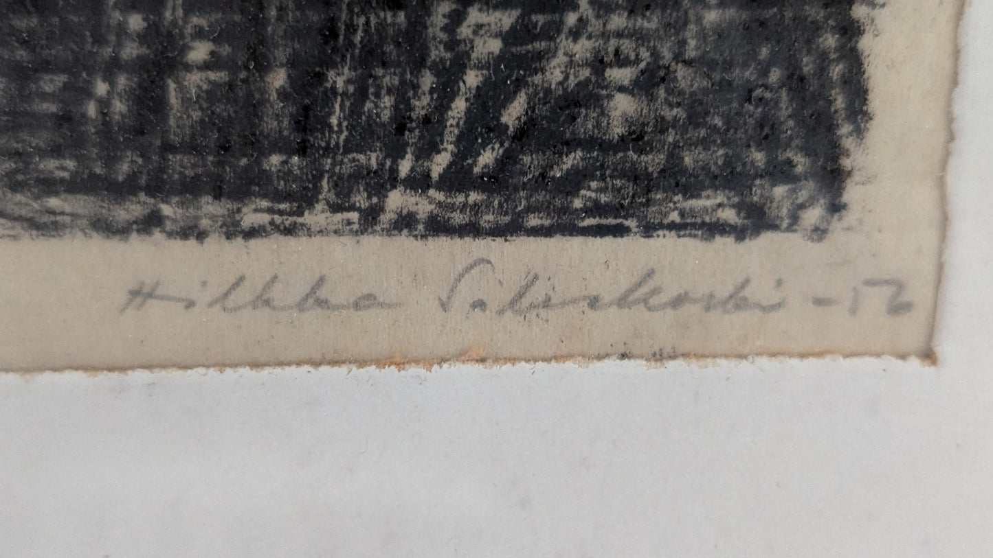 Hilkka Silvekoski - Signeerattu Puupiirros (1956)
