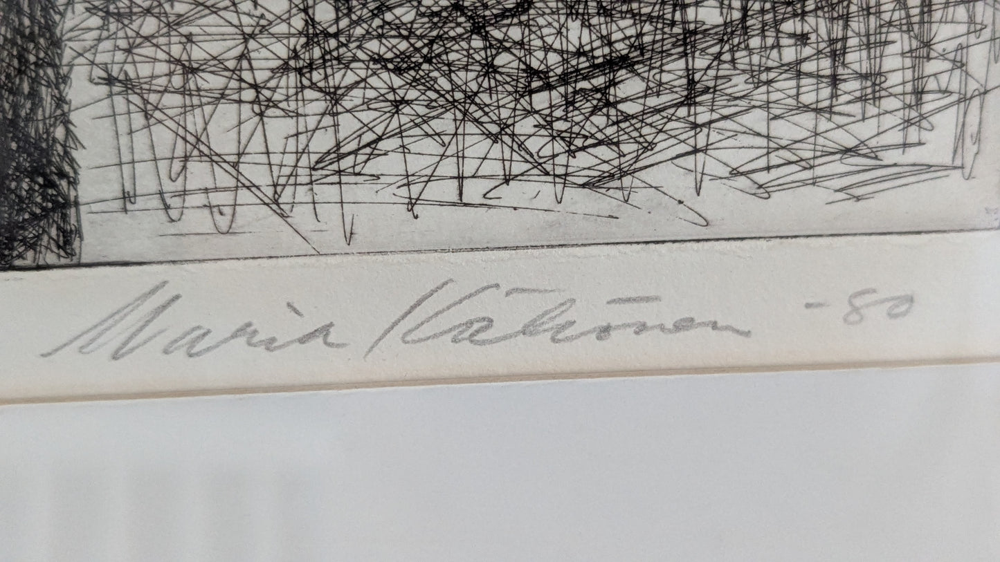 Maria Kähkönen - Signeerattu Grafiikka (1980)