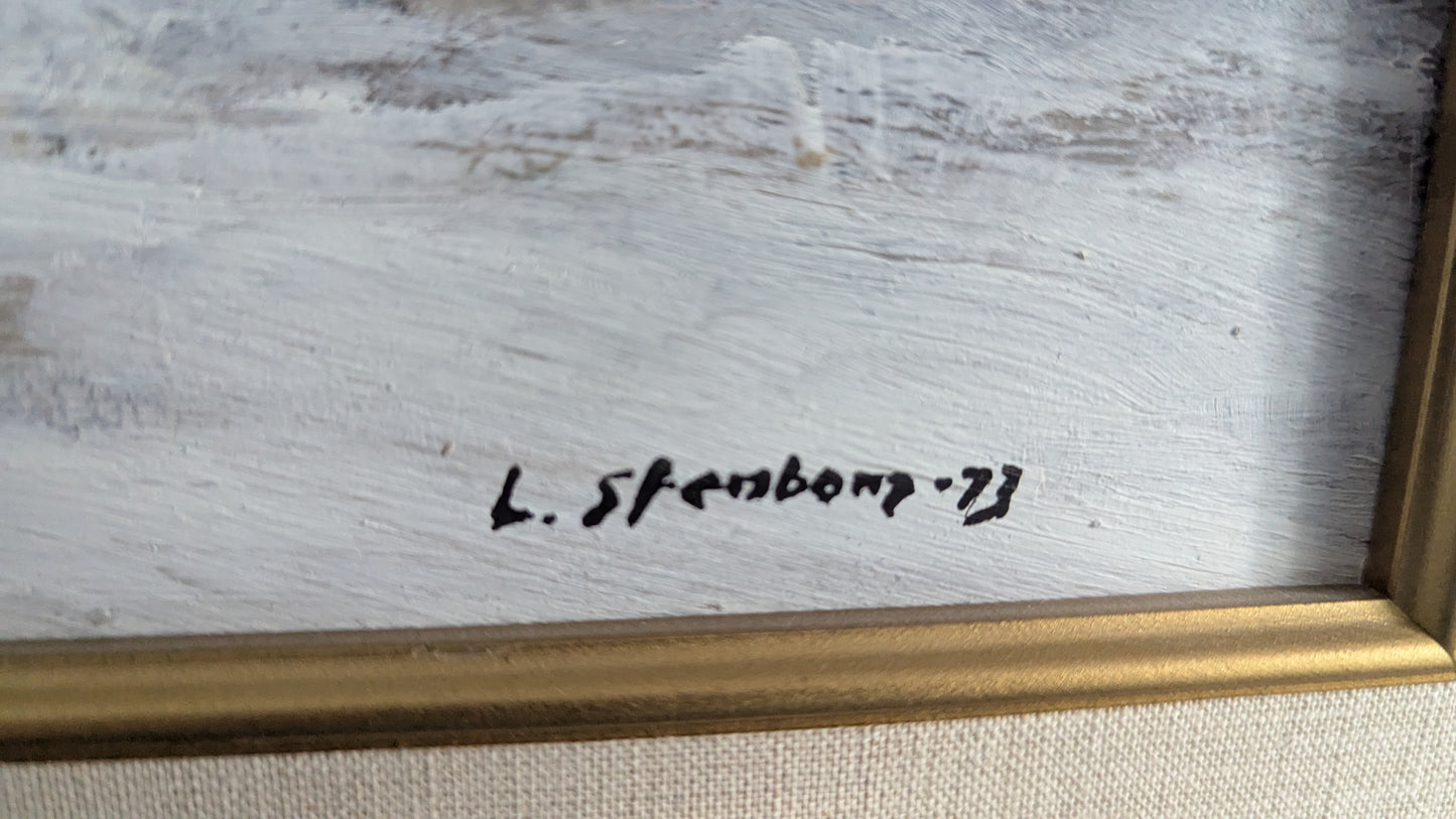 L. Stenborg - Signeerattu Öljyvärimaalaus (1993)